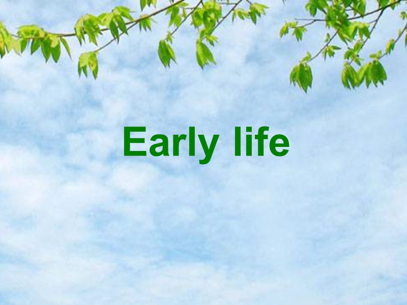 Early life